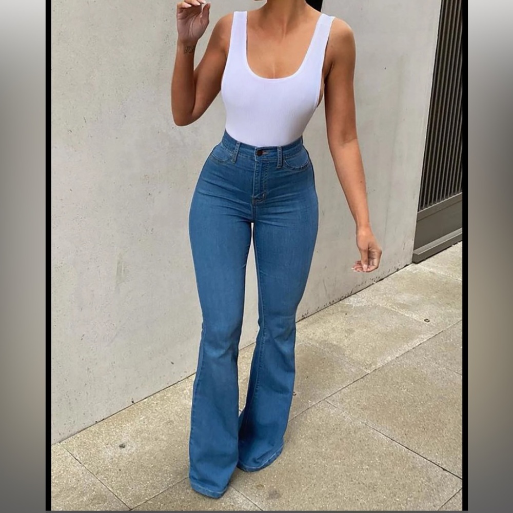 Size 11 Fashion Nova Flare Jeans